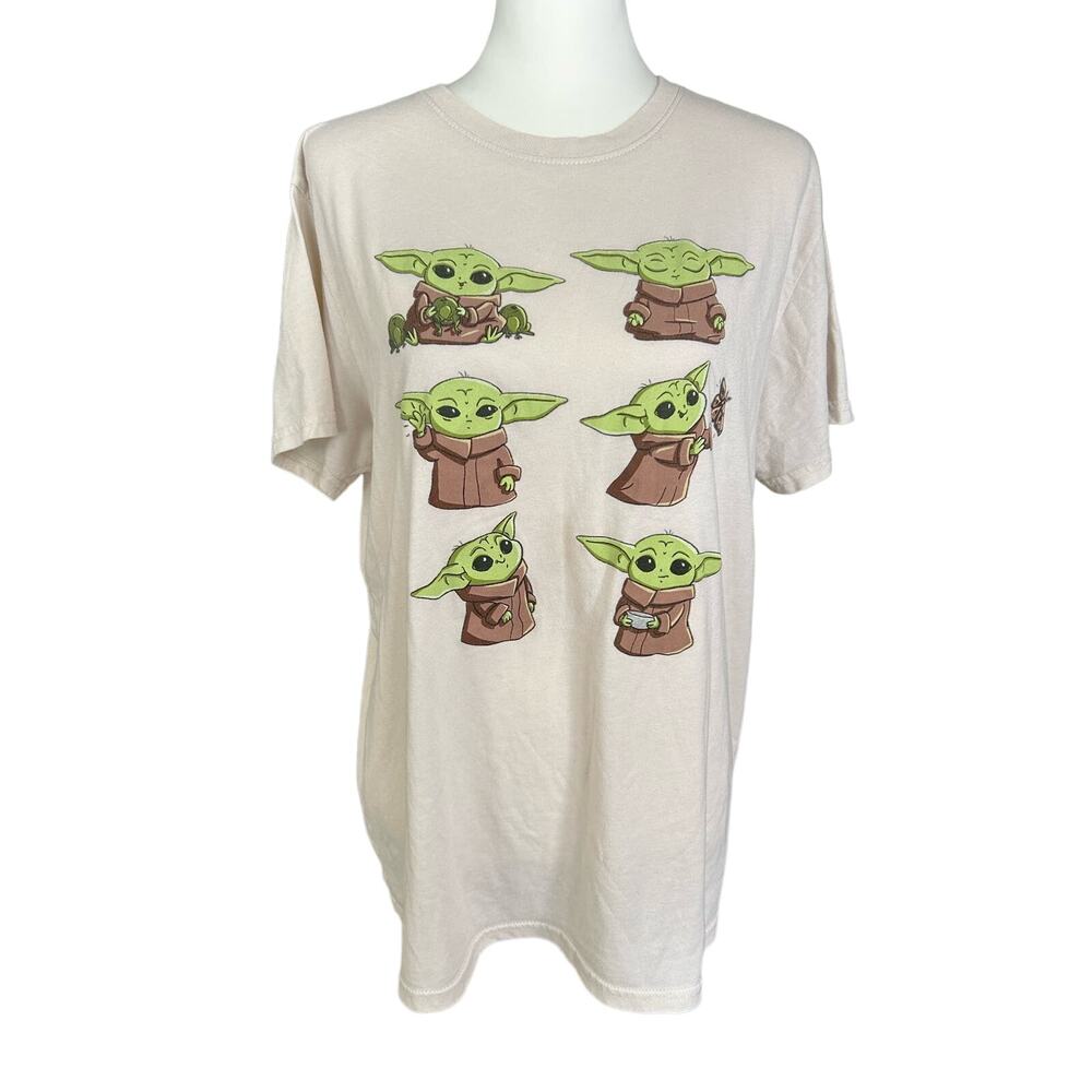 Star Wars Tee Shirt Tan Baby Yoda 2X
